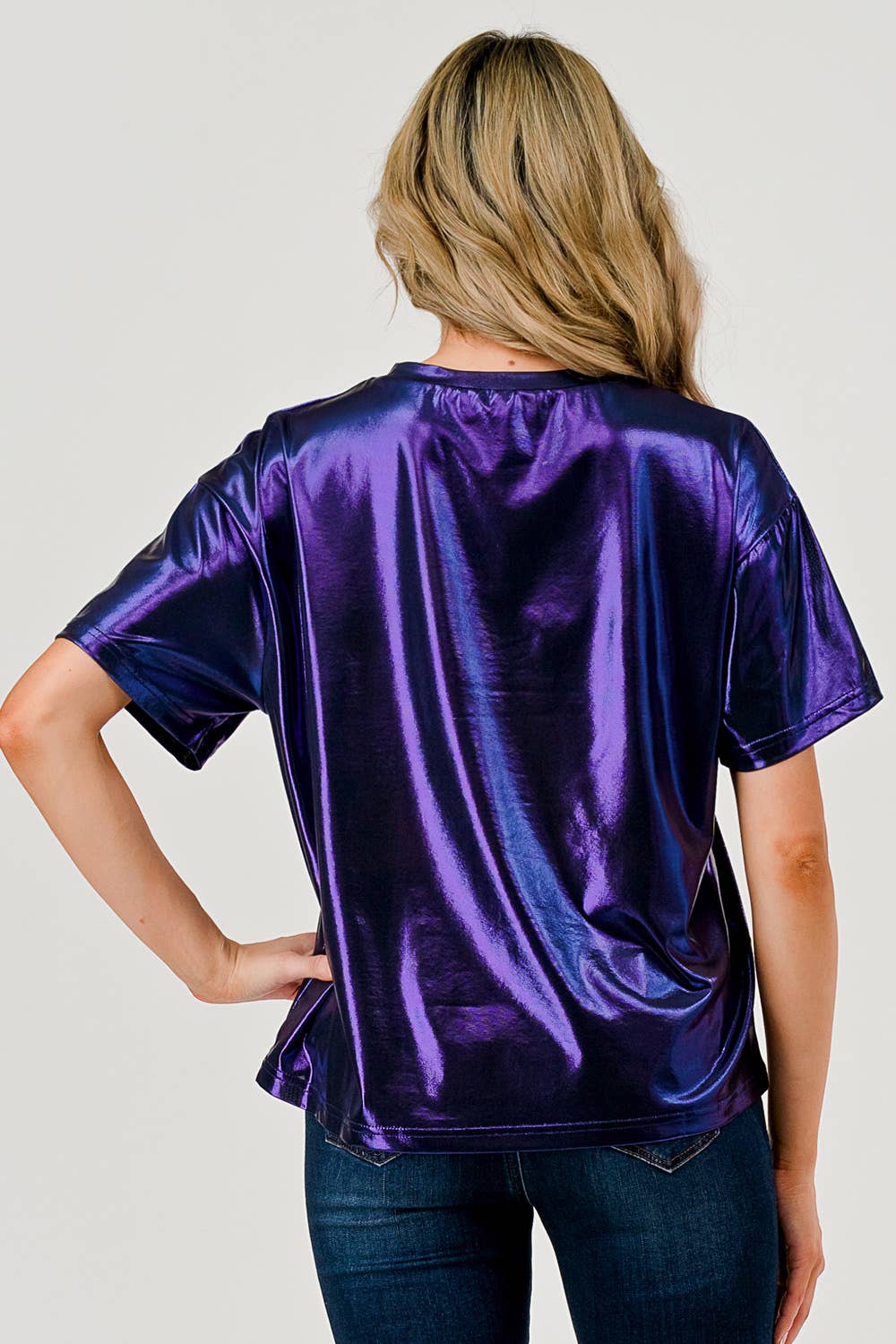 Purple Metallic Shimmer T-Shirt