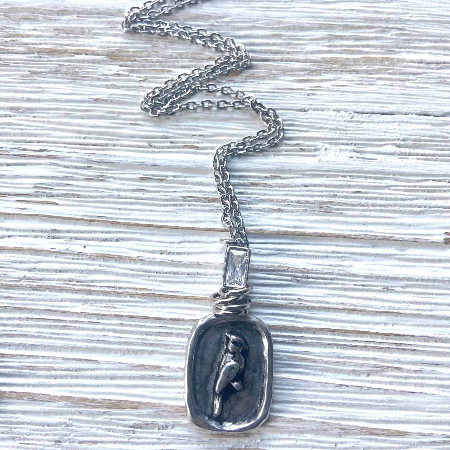 Cardinal necklace Memorial jewelry
