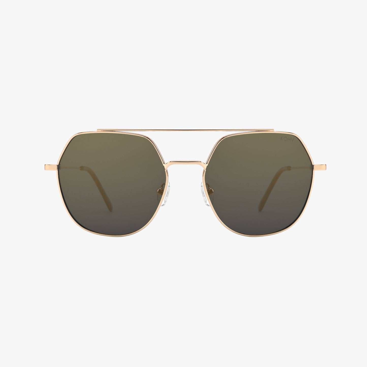 PALM BRONZE Polarized Premium Metal Geometric Sunglasses