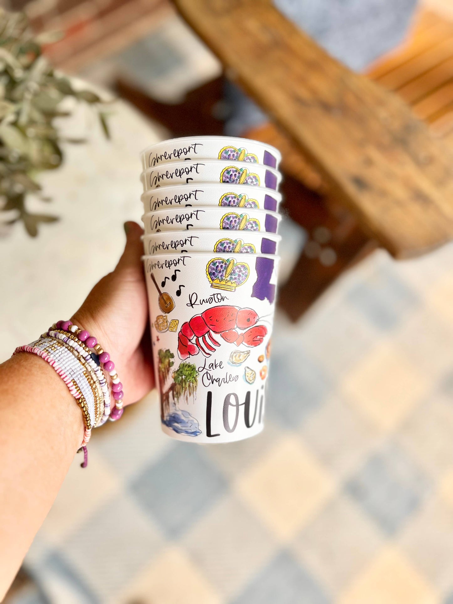 State of Louisiana Reusable Party Cups, state pride