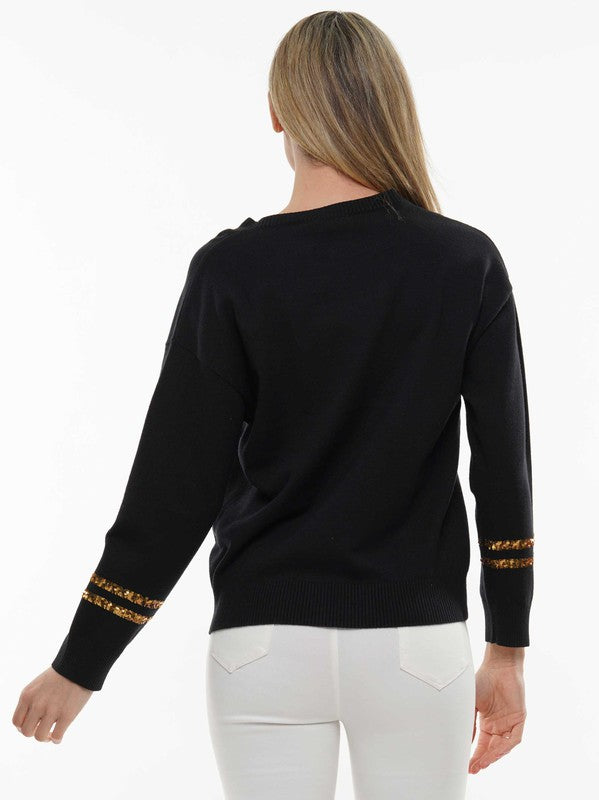 Saints Sequin Sweater