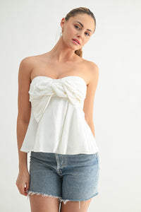 Bella Bow Strapless Top