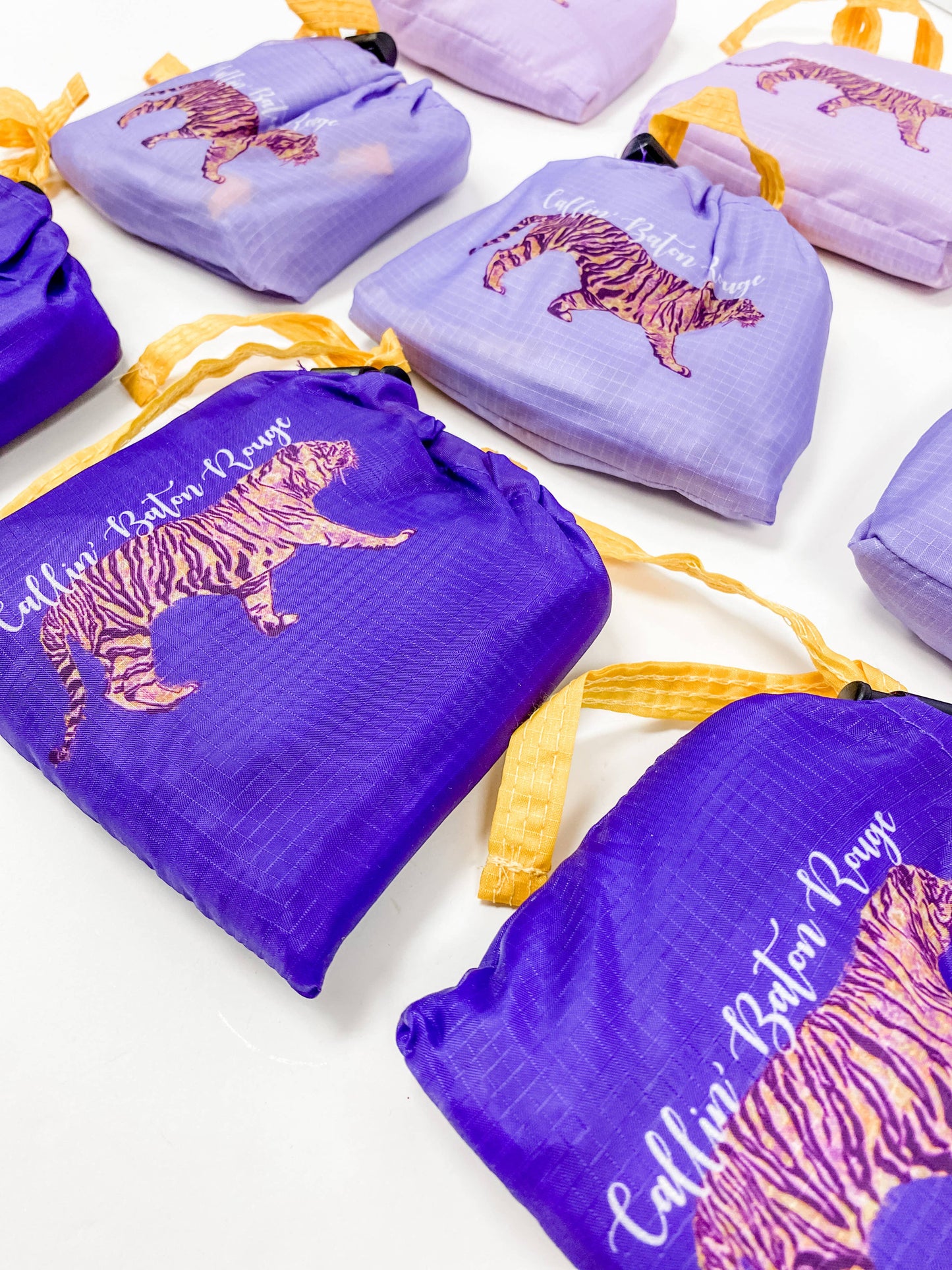 Lilac Callin' Baton Rouge Laundry Bags