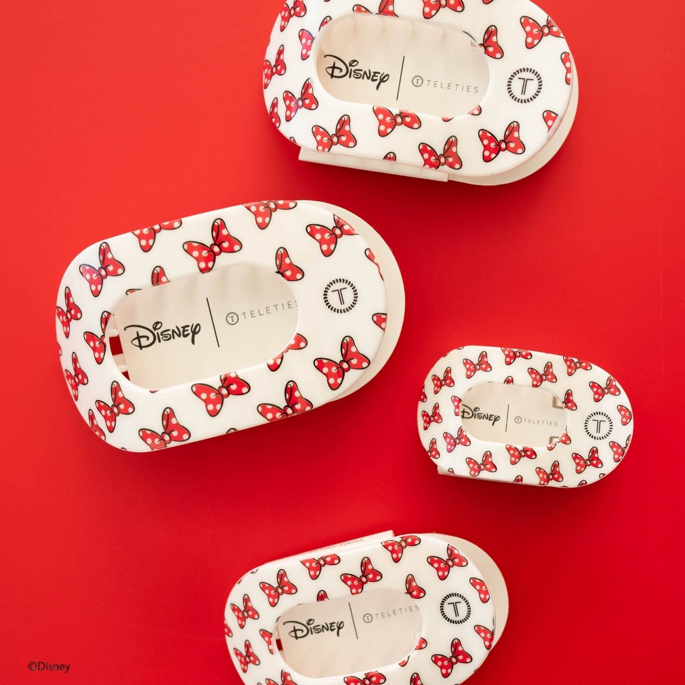 Flat Round Hair Clip | Small | Minnie Mouse Loves Her Bows!