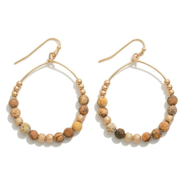 Stone bead Cir Drop