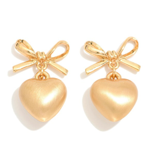 Metal Bow Heart