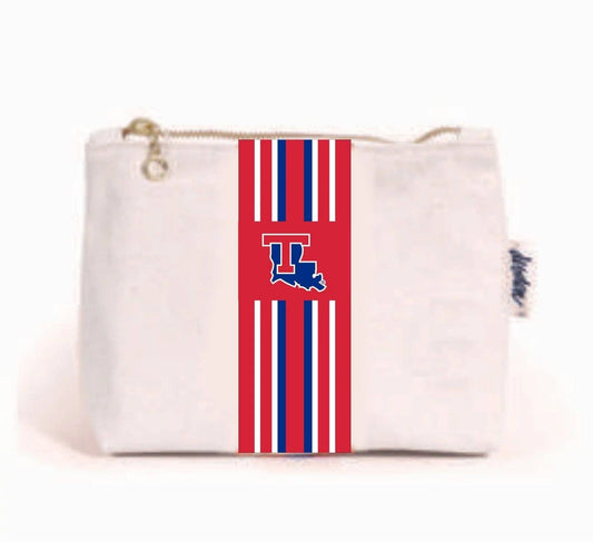 Louisiana Tech - Small canvas pouch