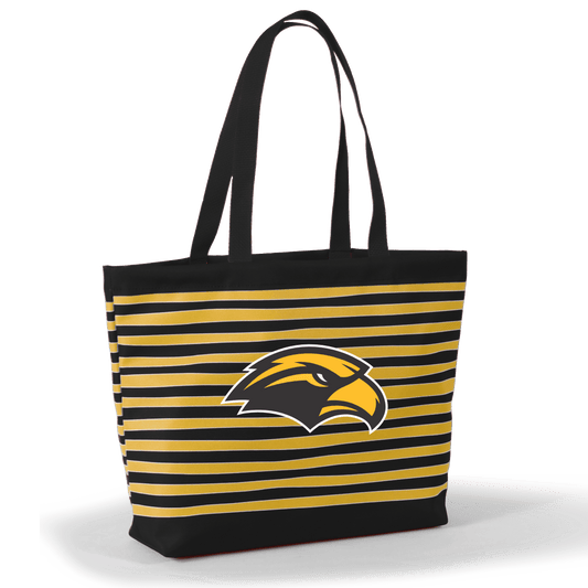 Southern Miss Tatum Tote Wavy Striped Tote