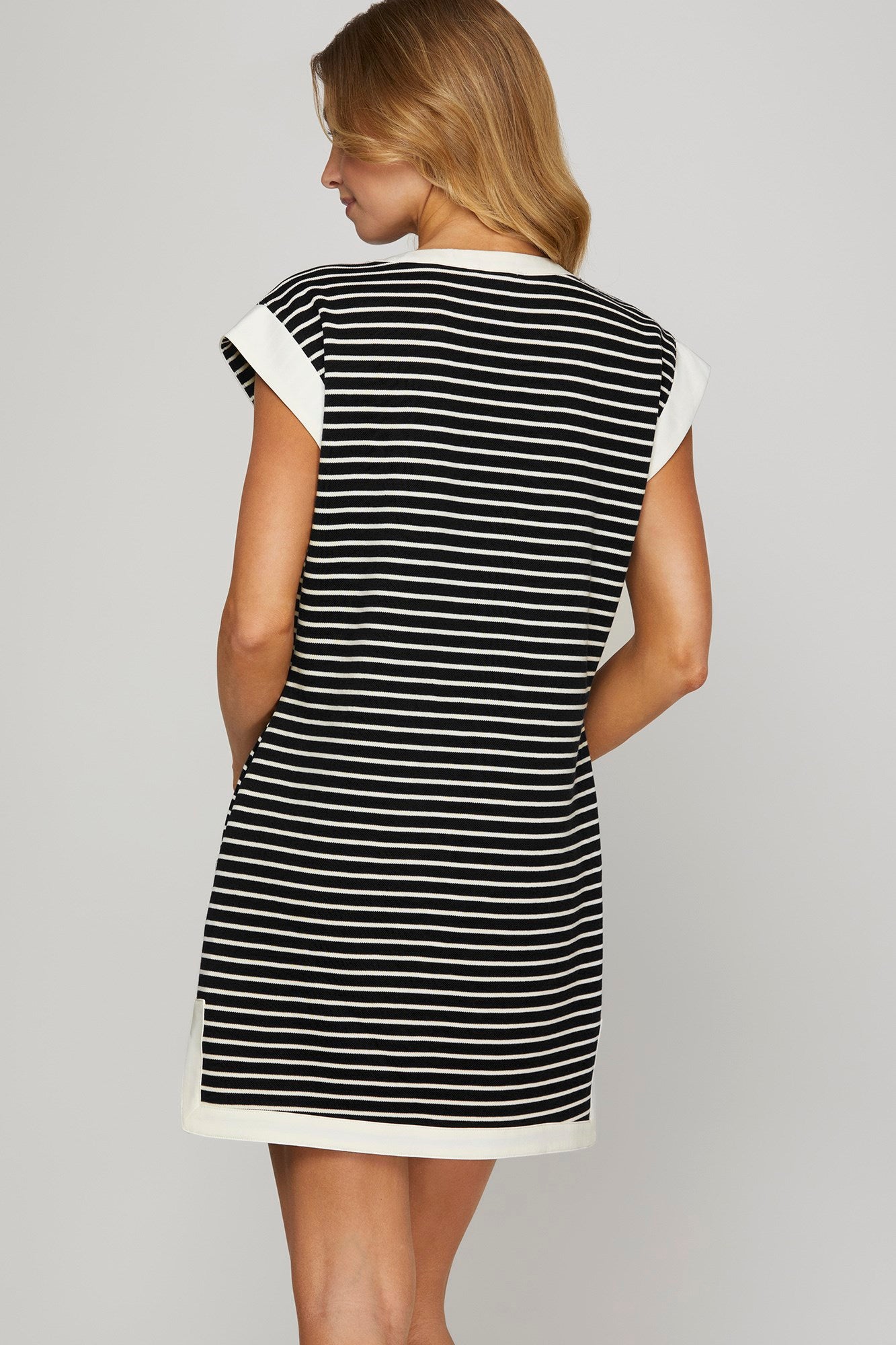 The Anywhere Navy Stripe Dress