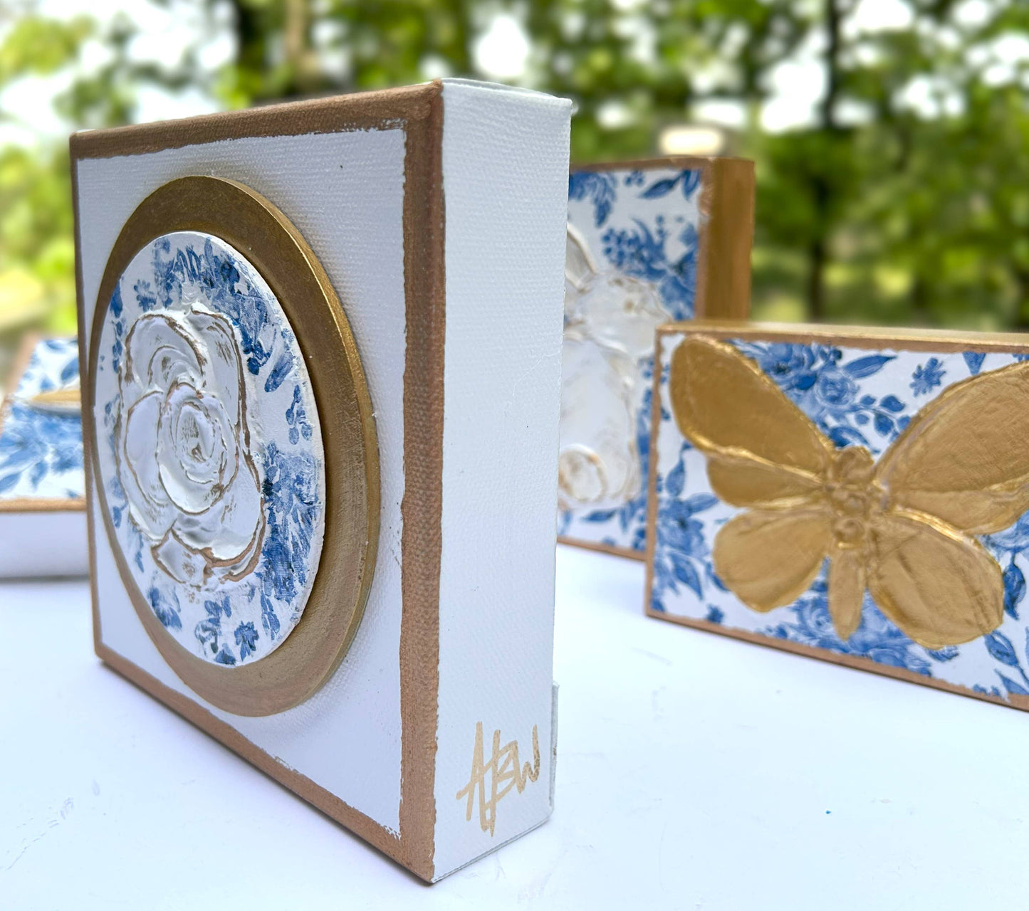 Chinoiserie Rose canvas |