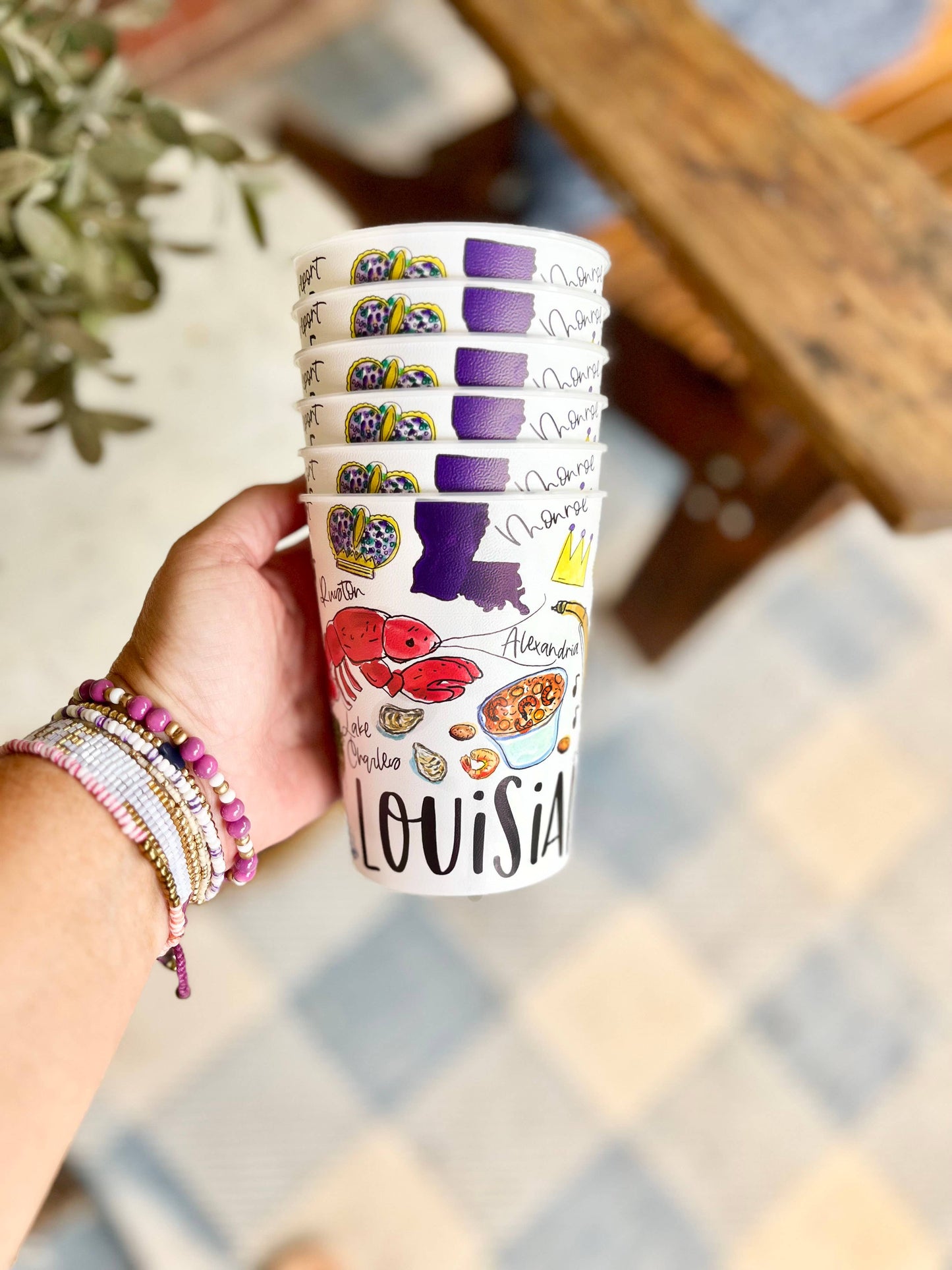 State of Louisiana Reusable Party Cups, state pride