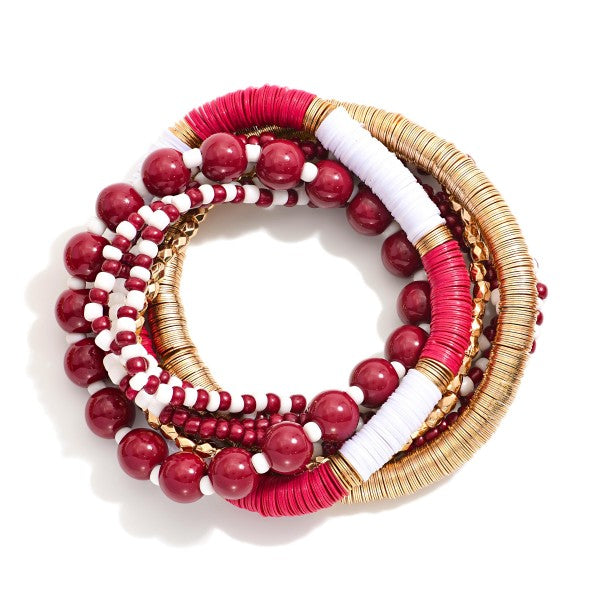 Set of 8 Game Day Bracelets