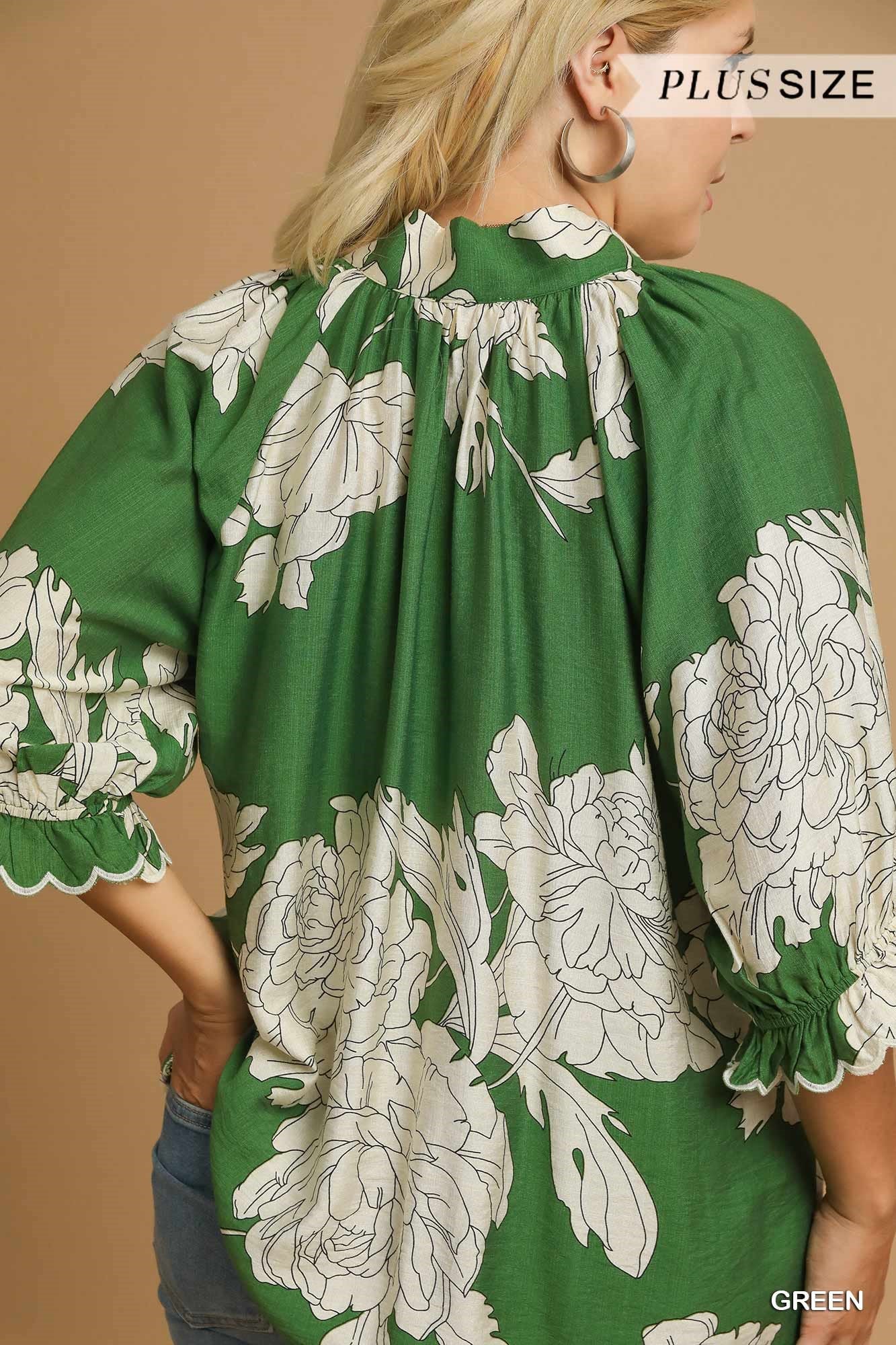 The Meadow Blouse Peacock Curves