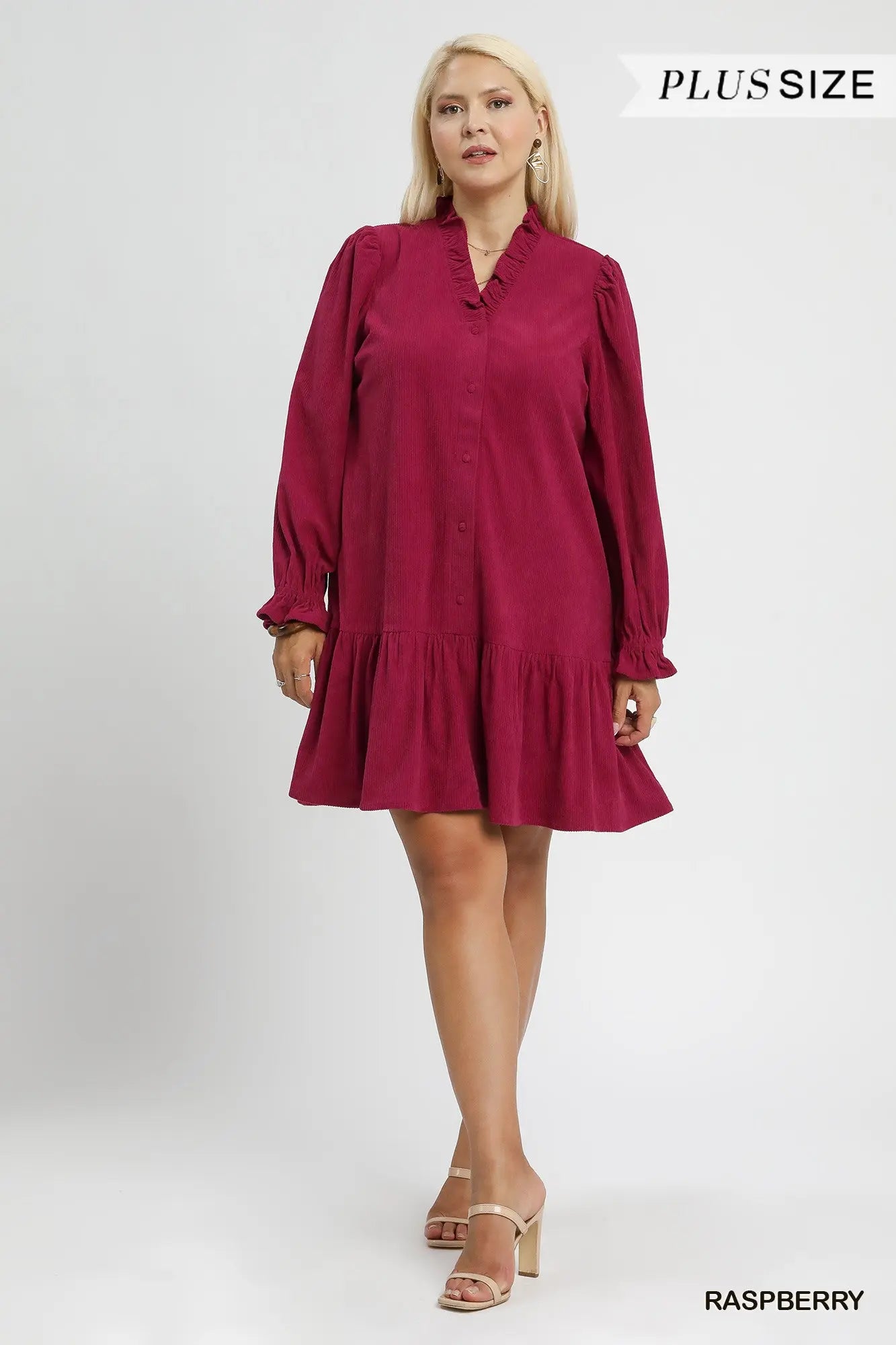 Courtney Corduroy Baby doll Dress Curvy