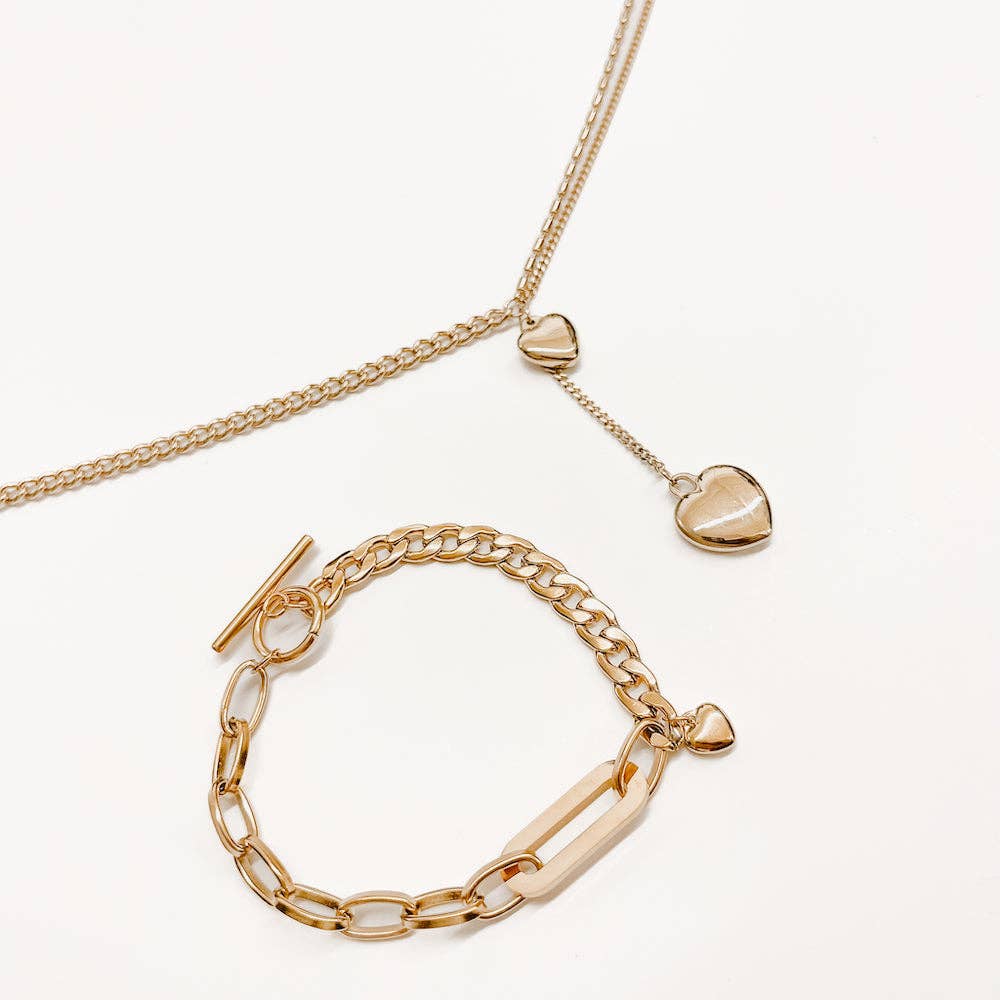 Geometric Oval Link Chain Bracelet **WATERPROOF**