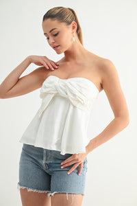 Bella Bow Strapless Top