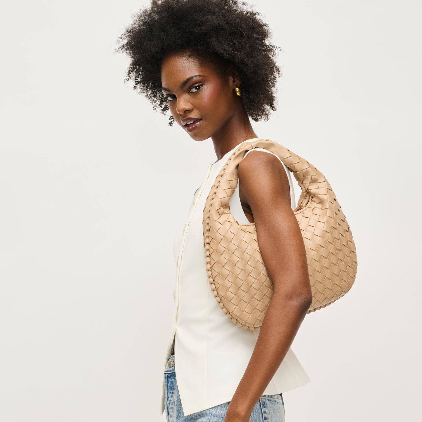 Wendy Woven Shoulder Bag