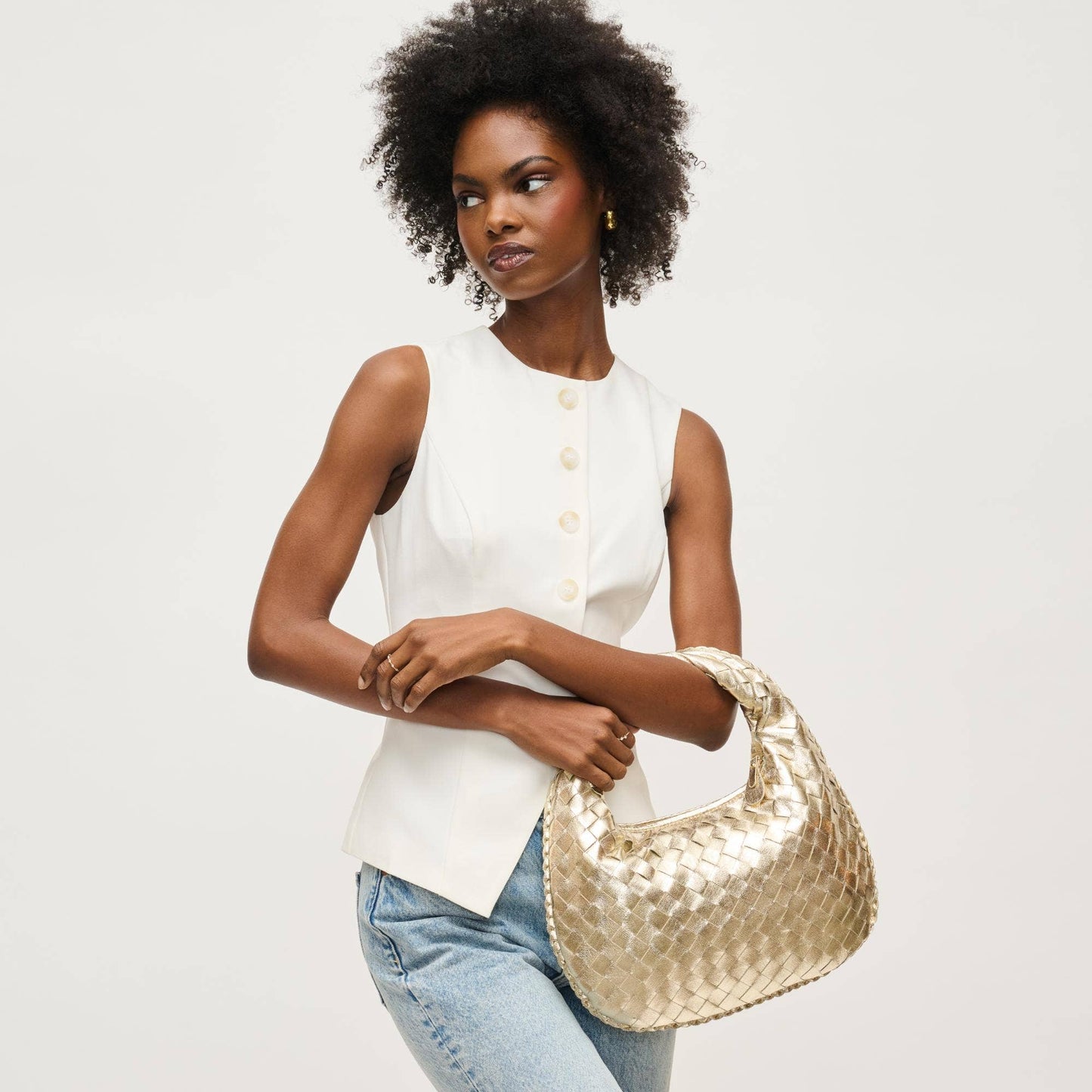 Wendy Woven Shoulder Bag