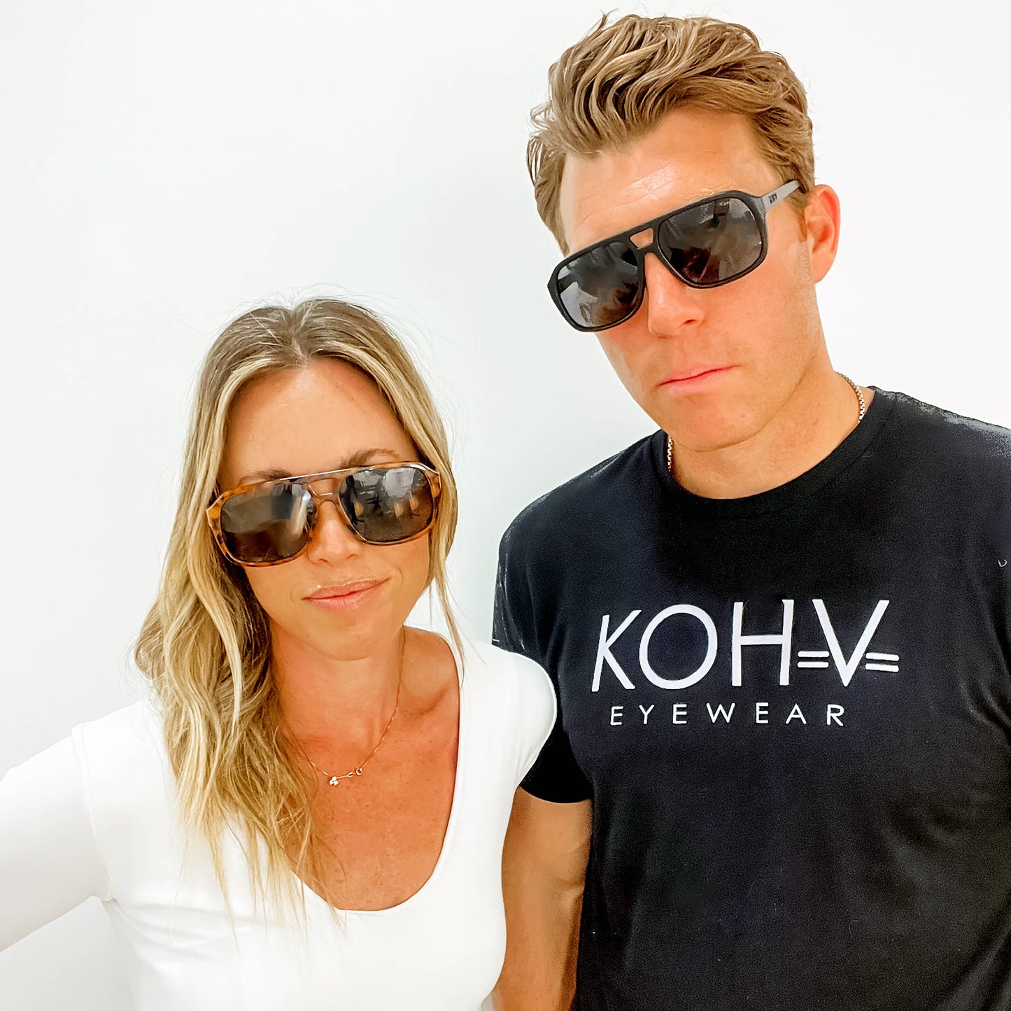 SUMMIT BRONZE Polarized Square Trendy Aviator Sunglasses