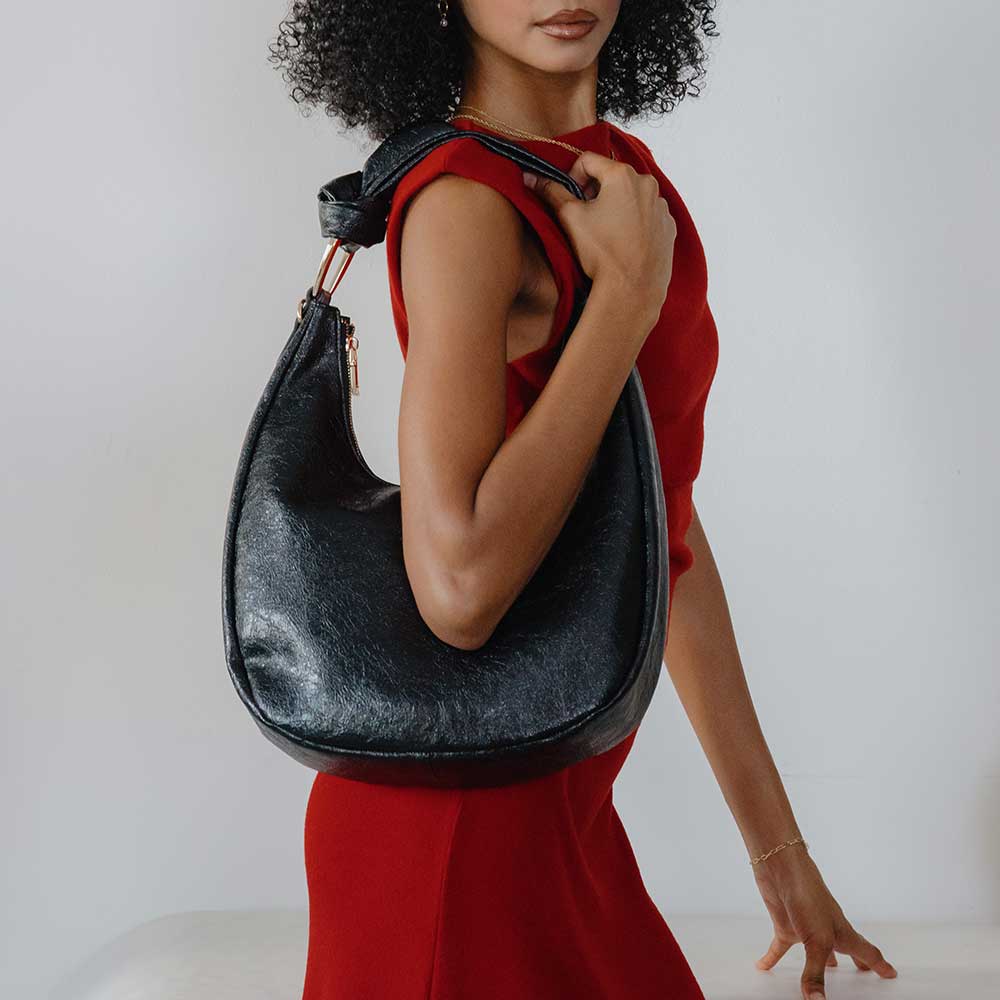 Lilie Green Recycled Vegan Shoulder Bag