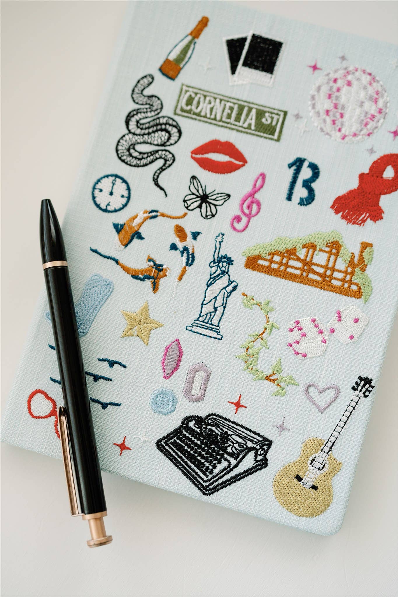 Embroidered Taylor Swift Hardcover Notebook UPDATED