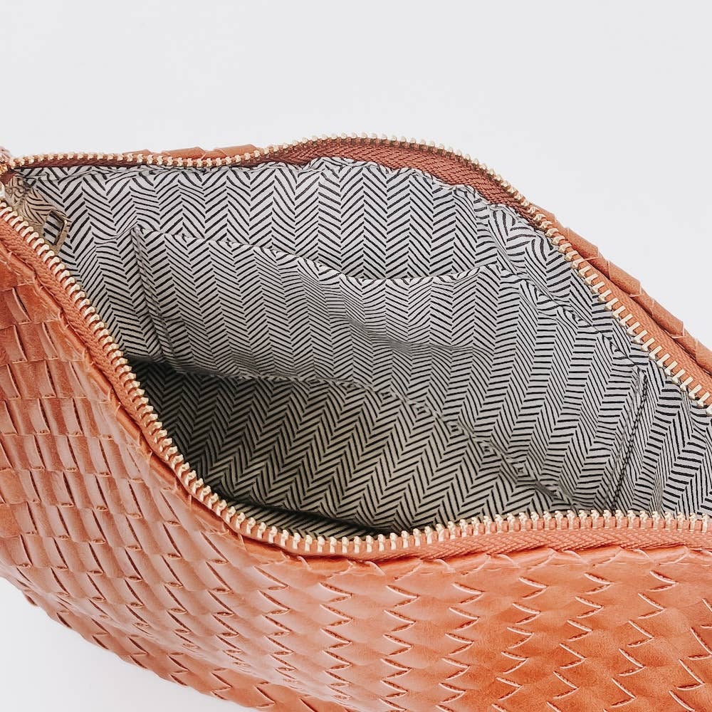 Black Woven Saddle Bag