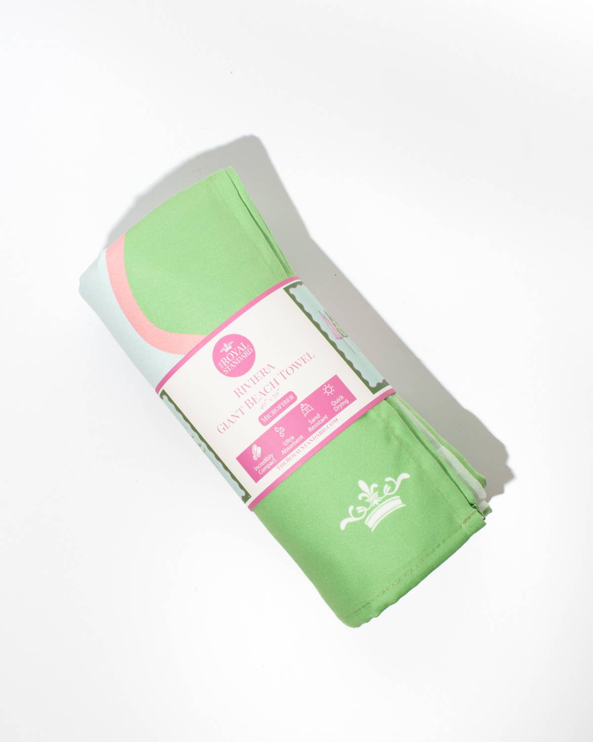 Riviera Giant Beach Towel Blue/Green/Pink 40x70
