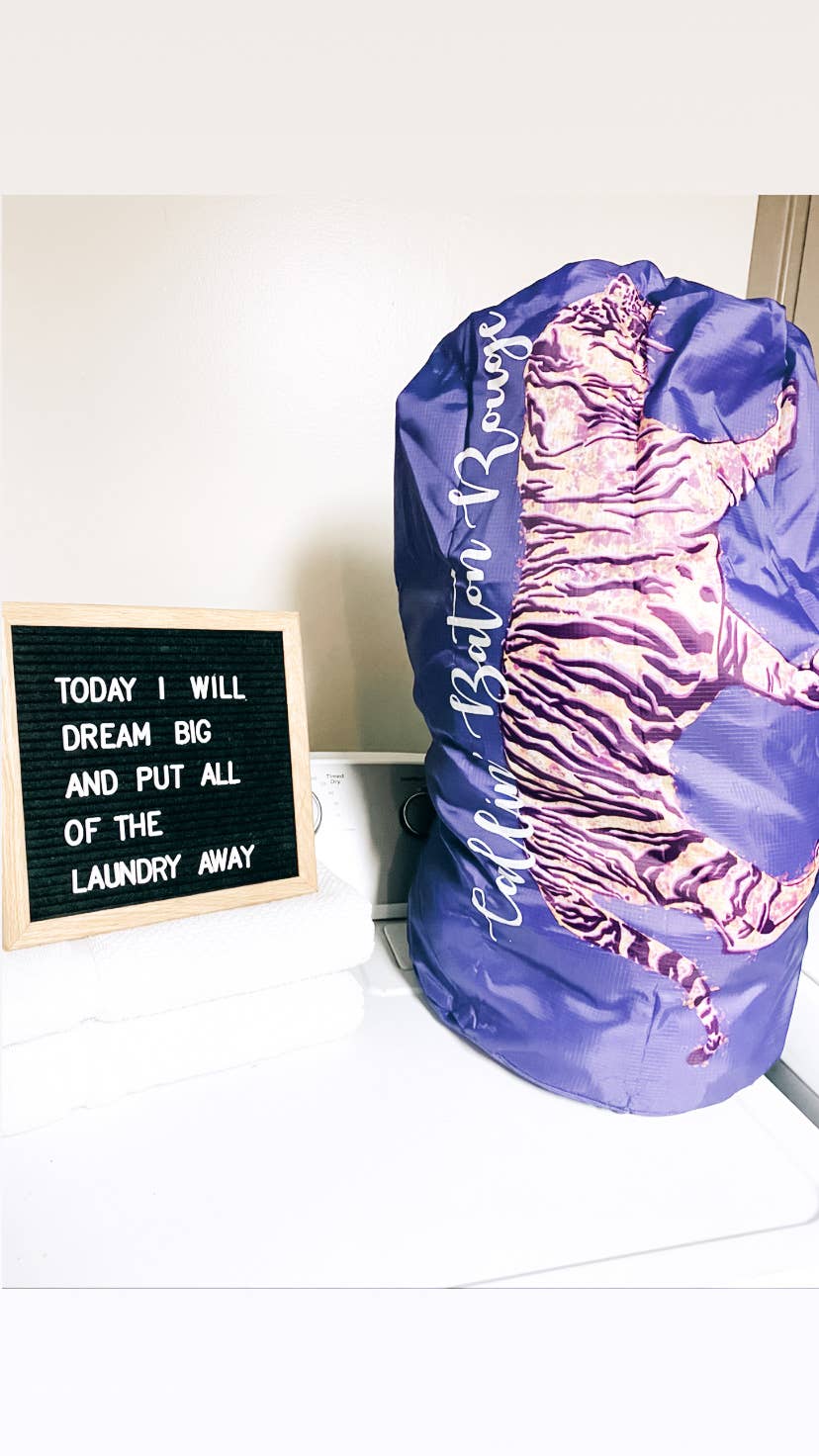 Lilac Callin' Baton Rouge Laundry Bags