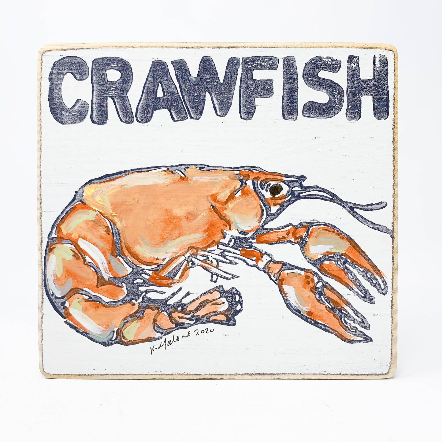 Square Wood Signs - Fun Decorative Wall Decor: Creole