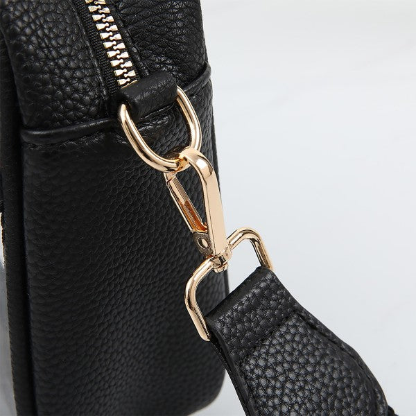 Black Clear Cross Body with Tassel
