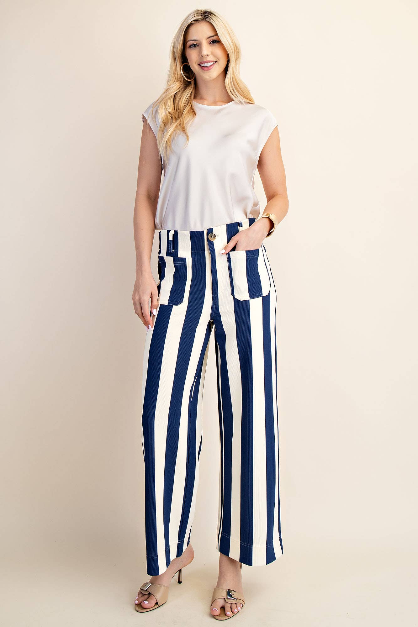 Brown Colette Cropped Wide-Leg Pants