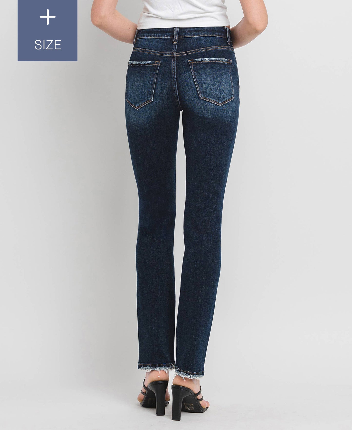 Loveret High Rise Slim Straight Jeans - Curvy