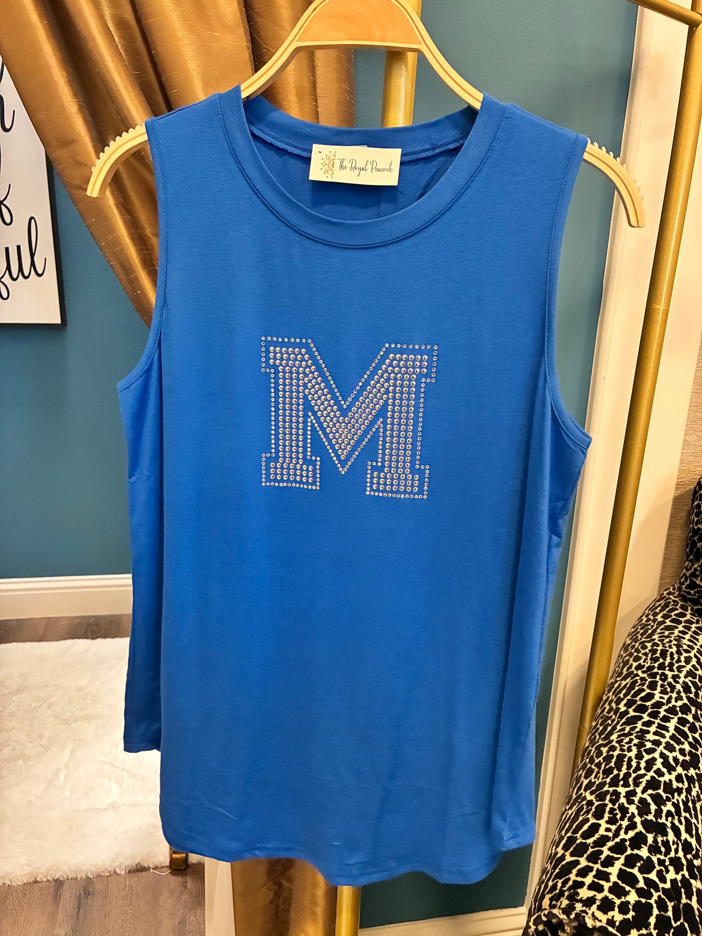 Cc Mandeville M rhinestone loose tunic tank