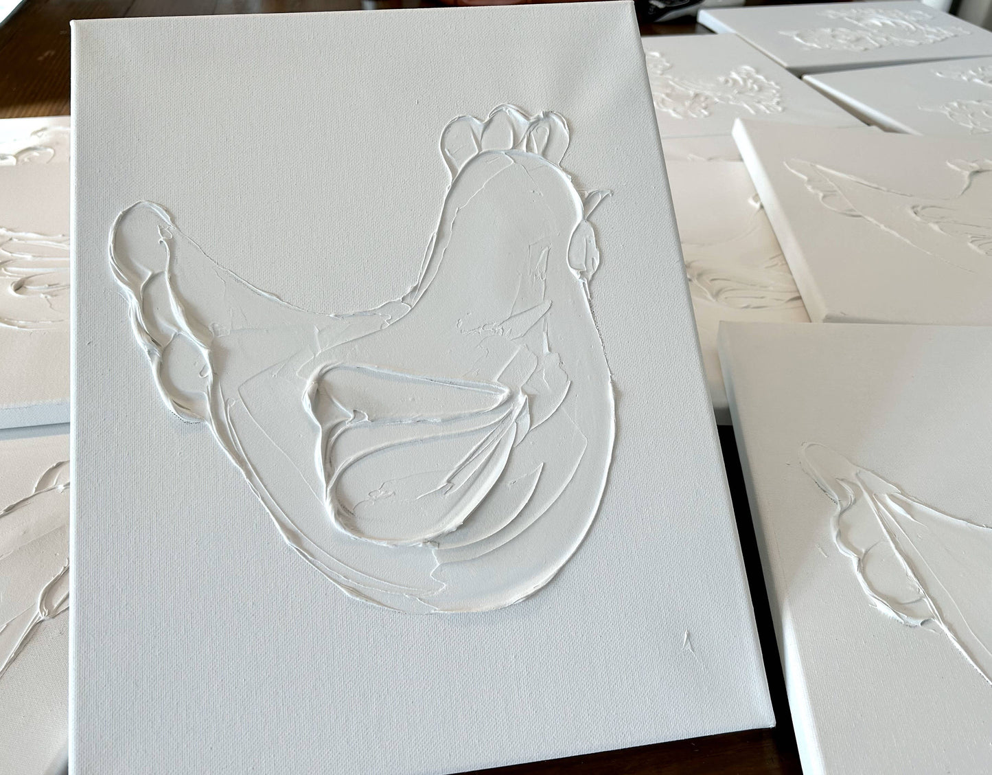 Paint Your Own Canvas 11x14 Peacock Or Hearts