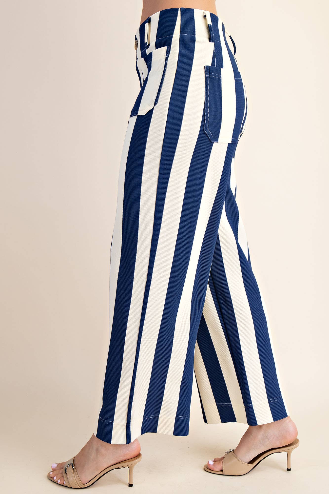 Brown Colette Cropped Wide-Leg Pants