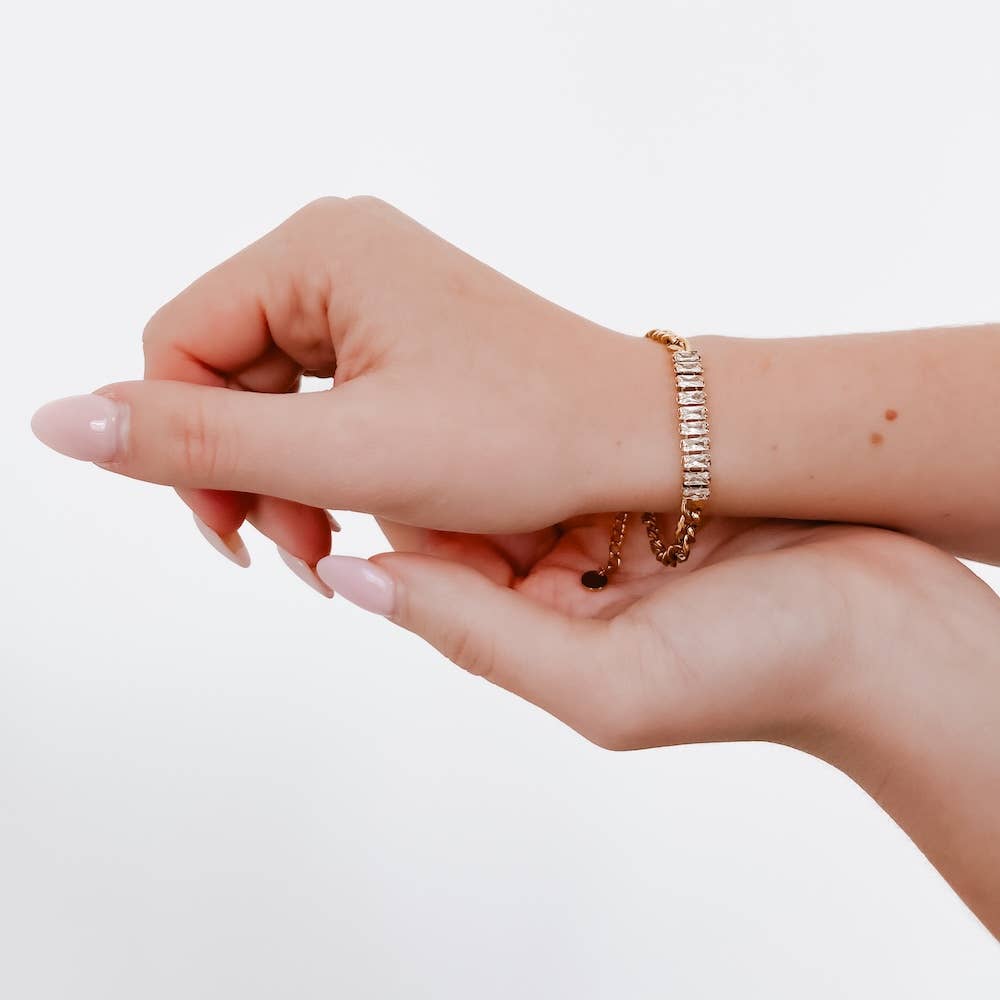 Desiree Diamond Chain Bracelet - WATERPROOF
