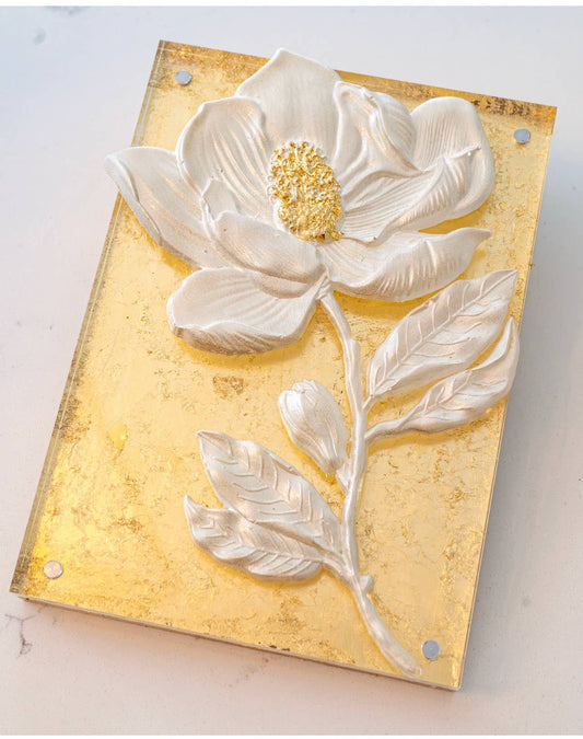 Magnolia flower acrylic plaque