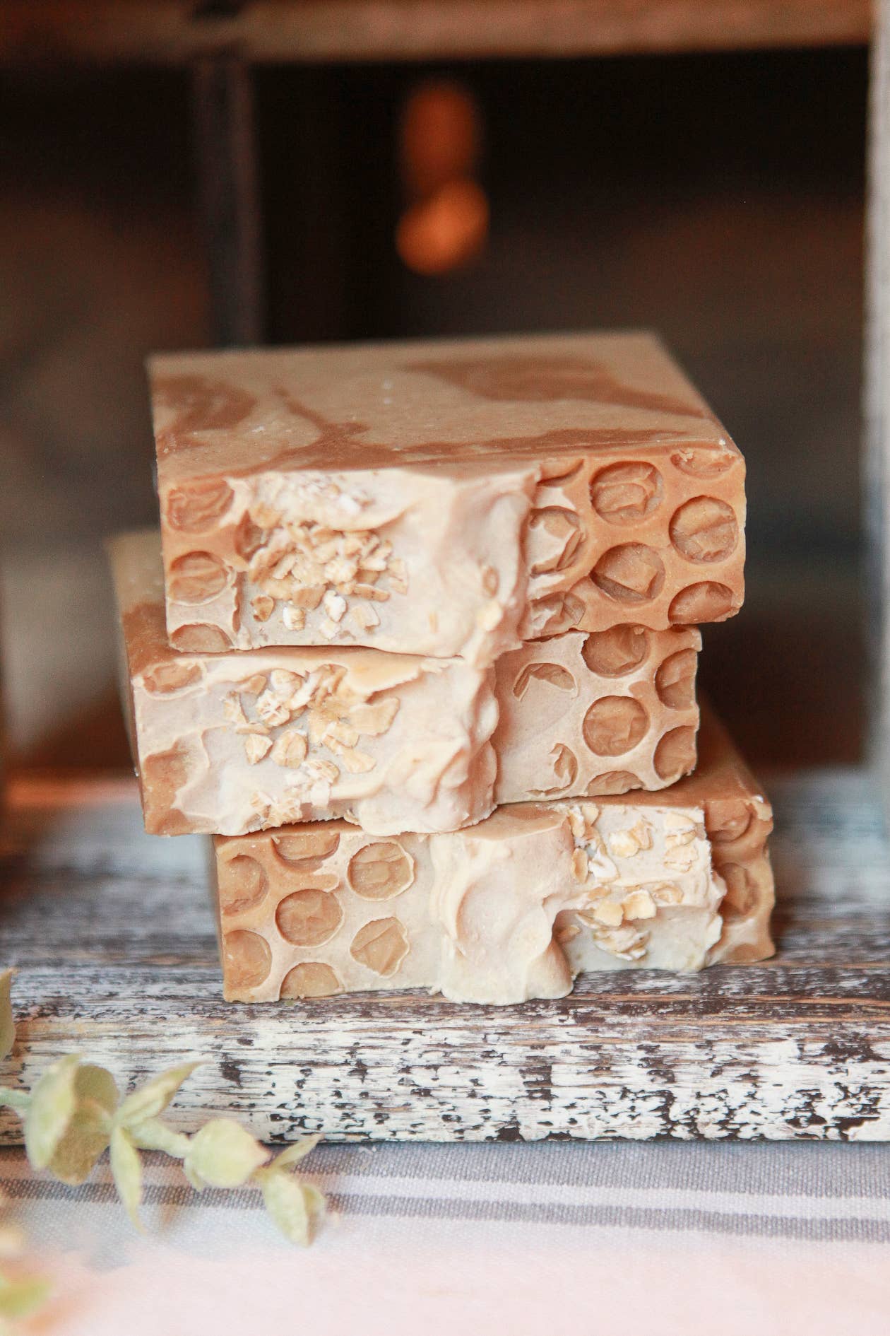 Oatmeal, Goats Milk & Honey Artisan Soap, Premium Fragrance