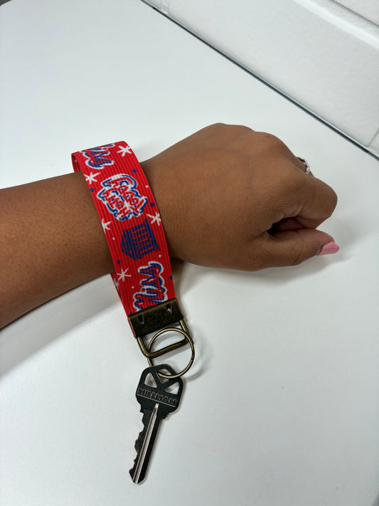 Ole Miss Wristlet Key Chain