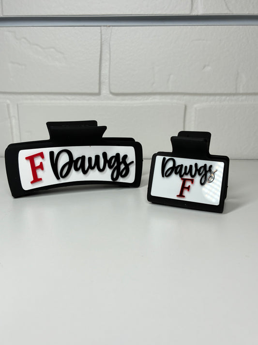 FHS Bulldogs Hair Clip