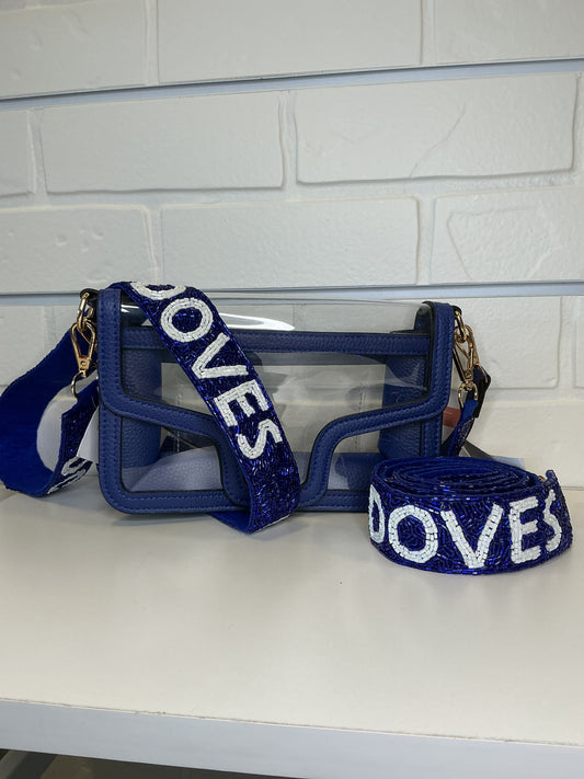 CC Doves Sequin and Beaded Purse Strap