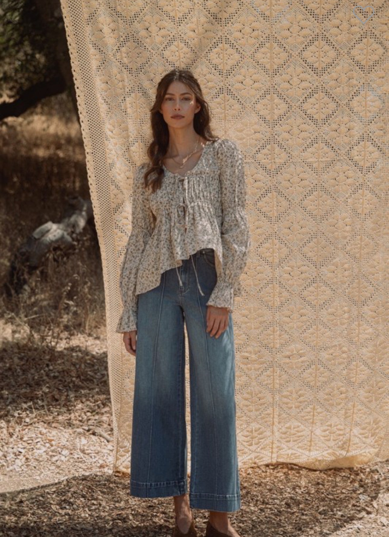 Stretch High Rise Pin Tuck Detail Jeans