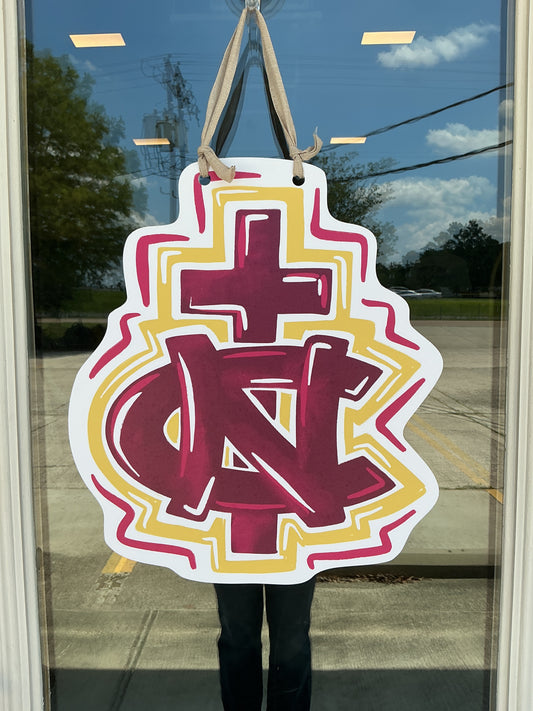 Wolverines School Spirit Door Hangers