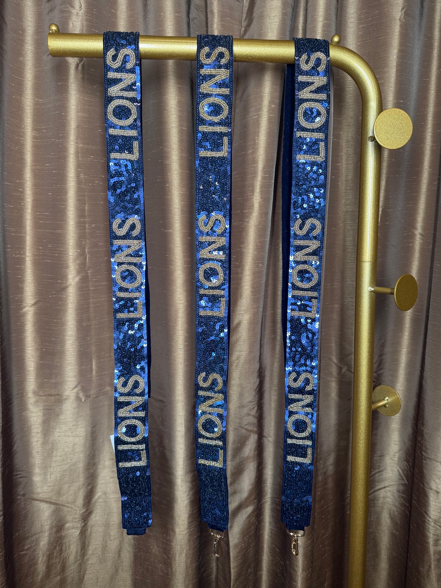 Lions Beaded Purse Strap