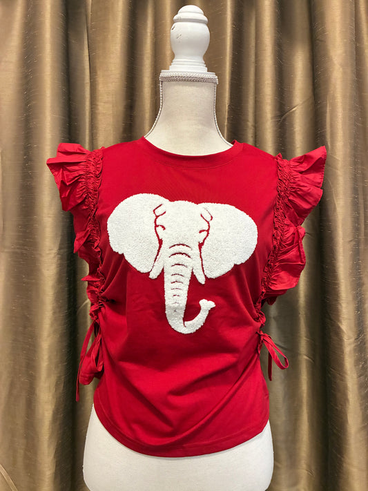 Bama Ruffle Sleeve Top