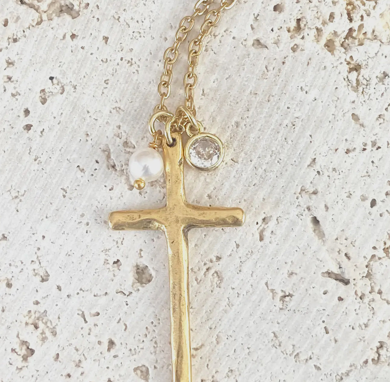The Cross Necklace ~ Gold