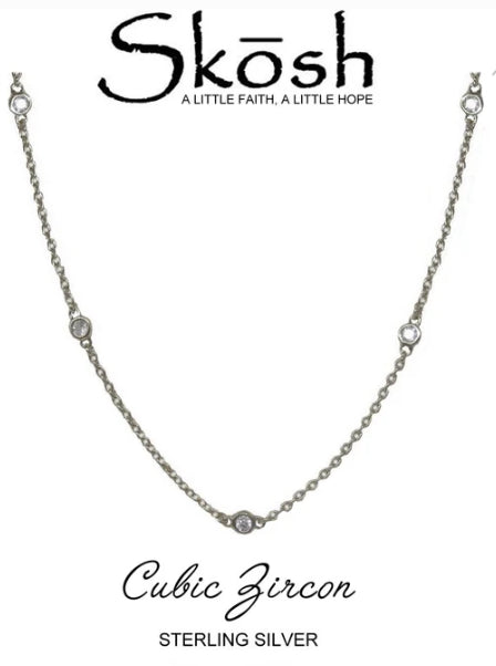 The Crystal Starlight Necklace - Silver