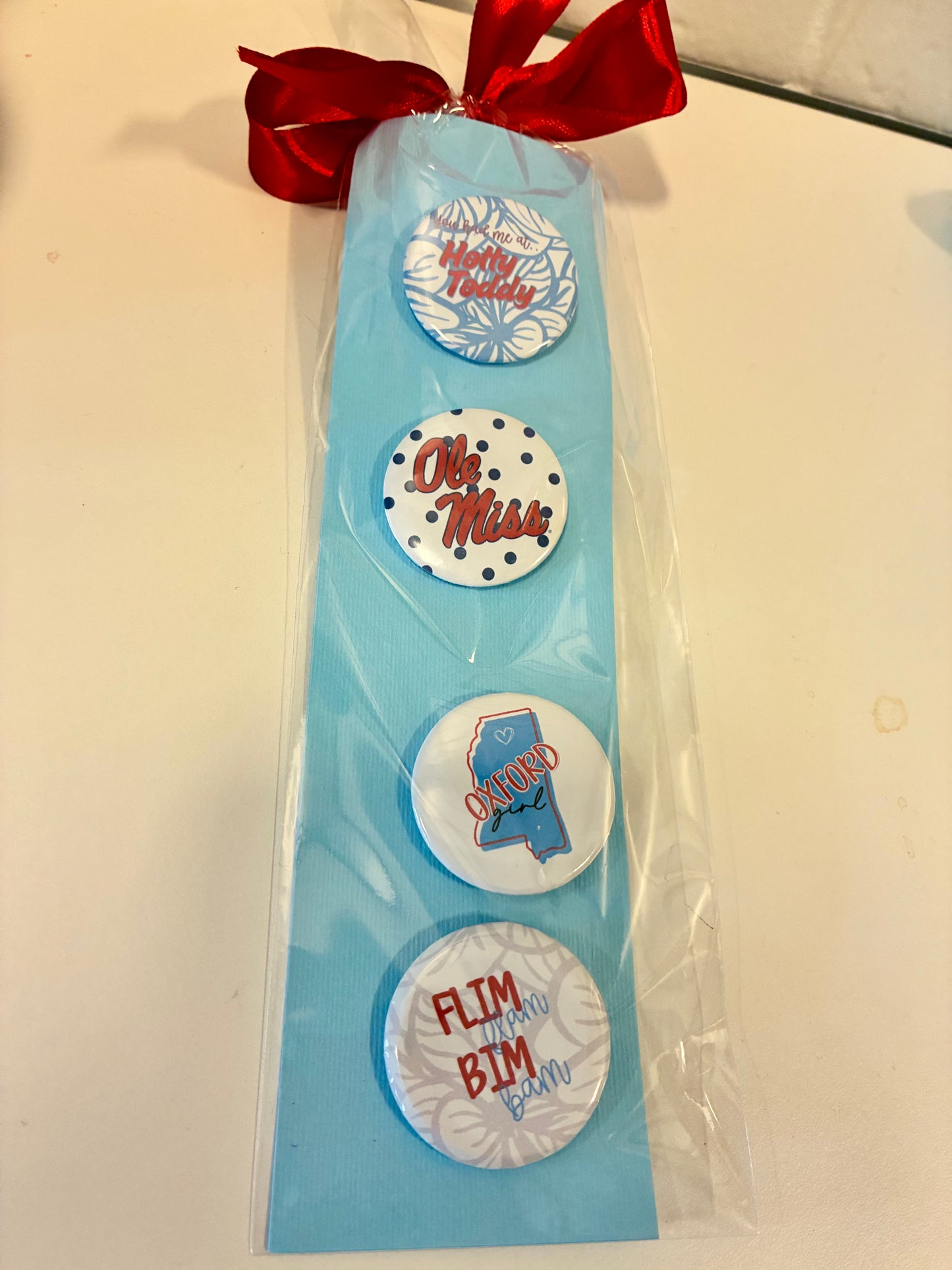 Ole Miss Small Pins (set of 4)