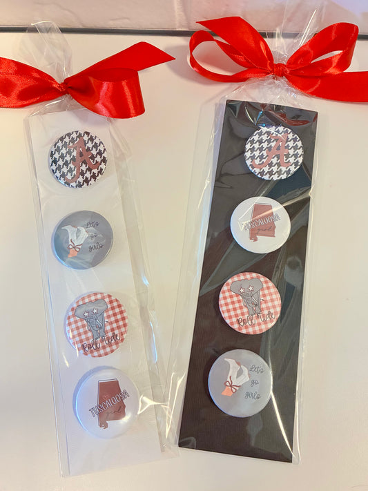 Alabama Small Pins (set of 4)