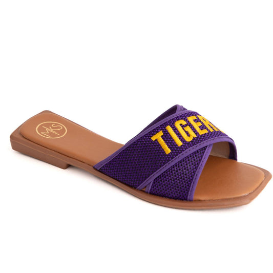 Tigers Woven Criss Cross Sandals